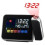LED Rotating Projection Clock-Digital Color Display Alarm Clock with  Projection & Decorative LED Screen for Home A 2