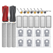 Zubehör für Qrevo Curv 2 Teile Haupt- und Seitenbürstenfilter Staubsauger Ersatzteile 27-Teiliges Set