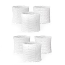 6Pc Filter for Canopy Bedside & Nursery Humidifier, 8-Layer High Absorption Natural Wood Pulp Paper, Reduces White Dust