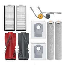 Zubehör für Qrevo Curv 2 Teile Haupt- und Seitenbürstenfilter Staubsauger Ersatzteile 10-Teiliges Set