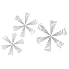 100 Stück Metall-Schneeflocken-Anhänger in Verschiedenen Größen (9,4 cm/10,9 cm/15 cm) für DIY-Schmuckherstellung, Winterbastelarbeiten und