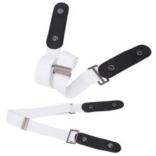 Damen Webgürtel Weiß ohne Schnalle 64-98cm