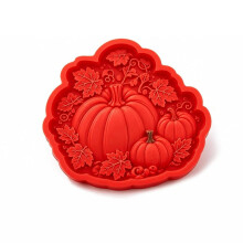 Reusable Pumpkin Stepping Stone Mold, Silicone Concrete Paver Mold for Garden Path & Walkway Decor, DIY Cement Mold