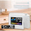 LED Rotating Projection Clock-Digital Color Display Alarm Clock with  Projection & Decorative LED Screen for Home B 5
