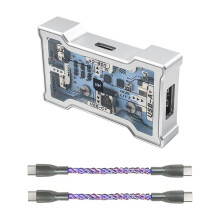 HM Hub-Little 8k Gaming USB HUB 2 for 3 Driver-Free Setup for Keyboard Mouse Hub-Little Cable Gaming Accessories