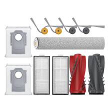 Accessoires voor Qrevo Curv 2: Hoofdborstel, Zijborstel, Filter, Vervangingsonderdelen voor Stofzuiger, 9-Delige Set