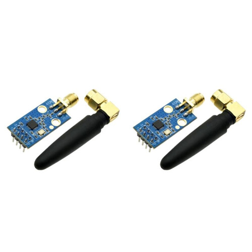 Modulo Wireless CC1101 con Antenna SMA Modulo Transceiver Wireless per Comunicazioni A Portata Aumentata 433MHZ 2 Set