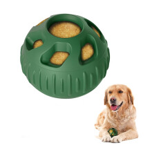 Silicone Pet Food Ball – Rotating Treat Dispenser (Green)
