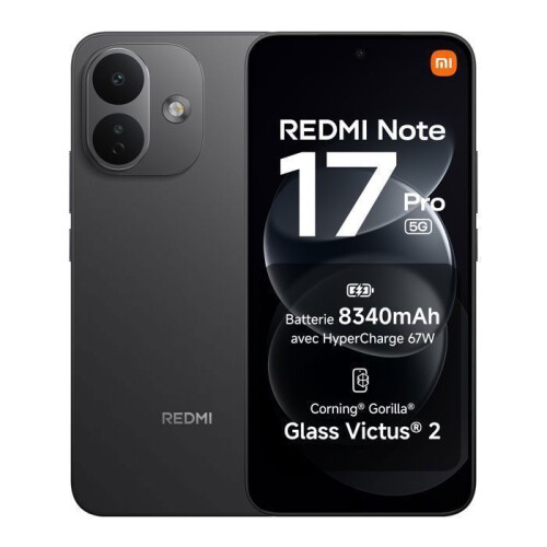 Smartphone - XIAOMI - Redmi Note 17 Pro 5G - 6Go RAM - 256Go - Preto