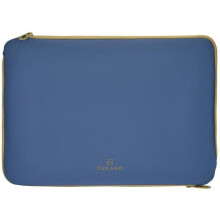 Laptophoes in neopreen - TUCANO - Dubbel compartiment - Tot 15,6" - Ook geschikt voor formaten van 14"