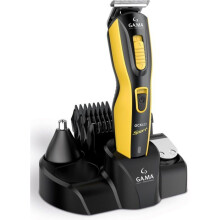 Zwarte en gouden haartrimmer - GA.MA - GM3270 - Instelbereik 0,6-12 mm - 4 geleidingsstukken - Kunststof behuizing
