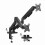 Support de montage ajustable Gembird pour 2 écrans noir 1