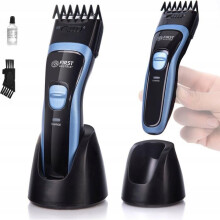 Haartrimmer First FA-5676-5 Zwart en Blauw