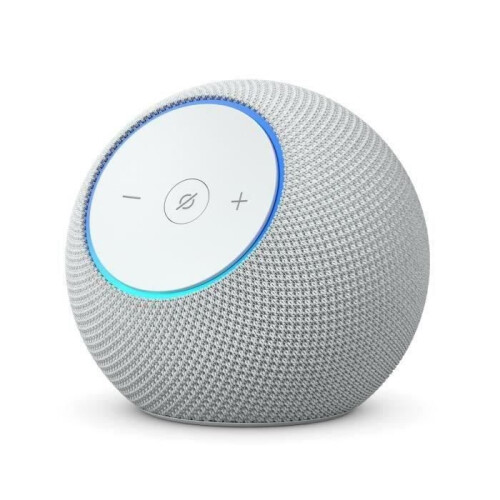 Amazon Enceinte connectée - AMAZON - Echo Dot Max - 1 tweeter + 1 caisson de basses - Wi-Fi - Blanc glacier