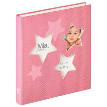 Album Fotografico - Walther - Stelle Rosa - 28x30,5 cm - 50 pagine - Bebè