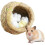 Woven Grass Hamster House – Breathable Nest for Small Pets 2