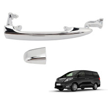 2X Rear Sliding Door Outer Handle Chrome Left Right FIt for Alphard 2003-2008 69230‑58010