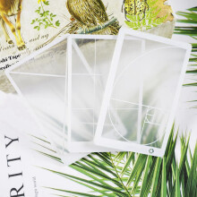 6 Pieces of Viewfinders Fibonacci Composition View Finder Golden Ratio Photo Viewing Positioning Ruler Viewer