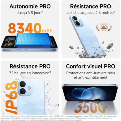 Xiaomi Smartphone - XIAOMI - Redmi Note 17 Pro 5G - 6Go RAM - 256Go - Viola 2