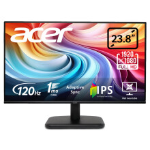 Acer EK241YG 24 inch Full HD (1920 x 1080) Monitor - 120Hz, 1ms, IPS Panel, Adaptive Sync, 99% sRGB, HDMI, VGA