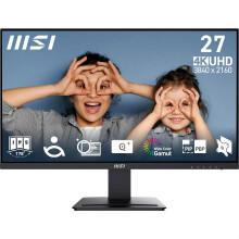 MSI PRO MP273U 27 Inch UHD Office Monitor - 3840 x 2160 IPS Panel, PIP/PBP, Wide Color Gamut, Eye-Friendly Screen, Built-in Speakers, Tilt-Adjustable