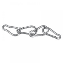 Stainless Steel Spring Carabiner Set – 4-Pack Water Resistant
