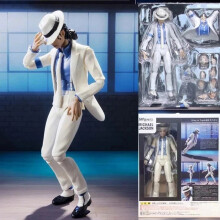 Michael Jackson Smooth Criminal Moonwalk Action Figure MJ Thriller Toy Gift