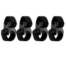 4 Pack Bicycle Flashlight Mount, Bike Flashlight Holder Light Stand, for Bicycle Stroller Wheelchair, Camping Pole