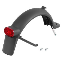 Rear Mudguard Assembly with Tail Light Bracket Screws Replacement Parts Compatible with 1S Pro2 Electric Scooter