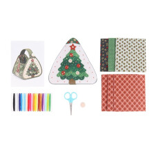 Festive Holiday Patchwork Tote with Carry Handles,Cute Christmas Characters,Fun Seasonal Decor&Space-Saving Declutter A