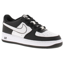 (Black, 5.5 (Adults')) Nike Junior Childrens Trainers Air Force 1 Lv8 2 Lace Up black white UK Size