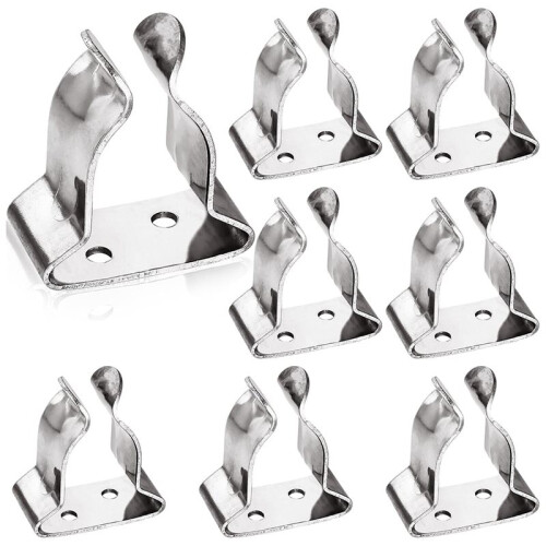 Boat Hook Holder Spring Clips, Quick-Release Marine Spring Clamp Pole Bracket Clip for Fixing & Storing Oars