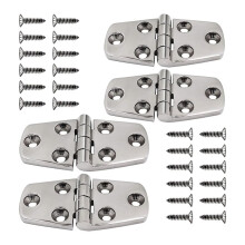 316 Stainless Steel Hinges Marine Grade 3"X1.5" Heavy Duty Boat Hatch Hinge (76mm X 38mm) Cabinet Door Hinge with Screws