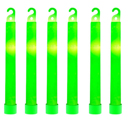 32 Bastões de Luz Verde  de 6 Polegadas - Perfeito para Festas e Emergências