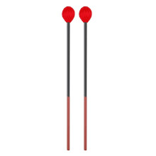 Carbon Fiber Red Handle Marimba Mallet High Toughness Wool Wrapped Percussion Accessory A