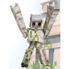 (L (Height: 125-135cm), Iron Golem) NEW Kids Minecraft Halloween Cosplay Costume Jumpsuit Fancy Dress Party Outfit