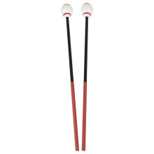 Carbon Fiber Red Handle Marimba Mallet High Toughness Wool Wrapped Percussion Accessory B