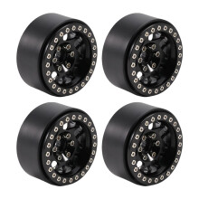 4 Stuks/Set RC Crawler Auto Aluminiumlegering 1,9 Inch Beadlock Velgen voor 1/10 RC Crawler