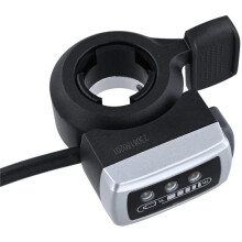 Install Battery Level Display Product Name DX Thumb Throttle Suitable for Electric Bicycles Yellow and Brown E Bike