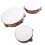 Conjunto de 3 Pandeiros de Madeira de 6, 8 e 10 Polegadas com Saco de Armazenamento para Igreja, Festa e Dança B 1