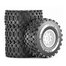 80mm Short Course Off-Road Tires Wheels for 1/14 1/16 for Slash RC Upgrade Parts Red White