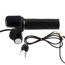 1 Pair Full Twist Throttle for Ridstar Q20/Q20Lite/Q20Pro/H20/H26Pro/H20 Ebike, LCD Display & Key Lock