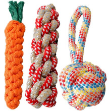 Natural Cotton Rope Puppy Chew Toys – 3 PCS for Small Dogs