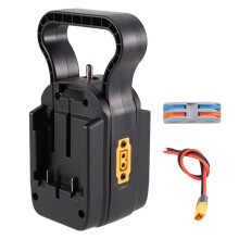 2-in-1 Power Wheel-Batterijadapter, voor 2-Packs voor 20V-Batterijen voor Doe-Het-Zelf RC-Auto'S, Robots en RC-Trucks