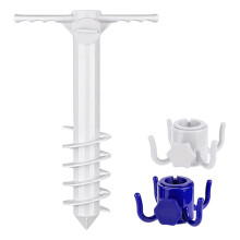 Strandschirm-Sandanker, Outdoor-Schirmständer-Basis für Strandzelte, Sonnenschutz, Schatten, Starke Winde