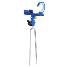 Adjustable Hook Type Fishing Rod Ground Support, Portable Sea Rod Holder Stand for Outdoor Shore Bank Fishing