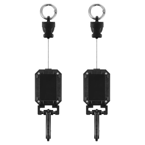 2-Pack Scuba Retractable Gear Retractor, Lanyard for Dive Console Underwater Equipment