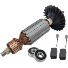 Ersatzrotor 1604010BM9 für GWS750-100 GWS750 Winkelschleifer Elektrowerkzeug Zubehör Kohlebürsten, Lager