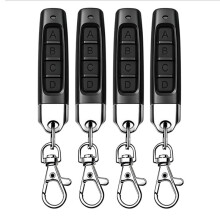 4pcs 433MHz Copy Remote Opener,Universal Garage Door Controller Wireless Cloning Key Fob 4In1 Remote Control Duplicator