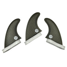 UPSURF G3/G5 FCS 2 Surf Fins Double Tabs 2 S/M Size Surfboard Honeycomb Fins Tri Fin Set Double Tabs 2 Fin Fibreglass B